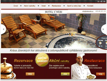 Tablet Screenshot of hotelvnebi.cz